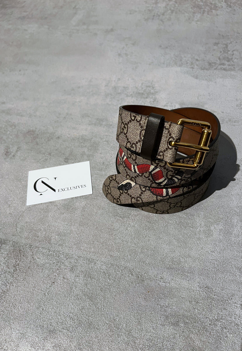 Gucci GG Supreme Kingsnake Monogram Belt – CnExclusives