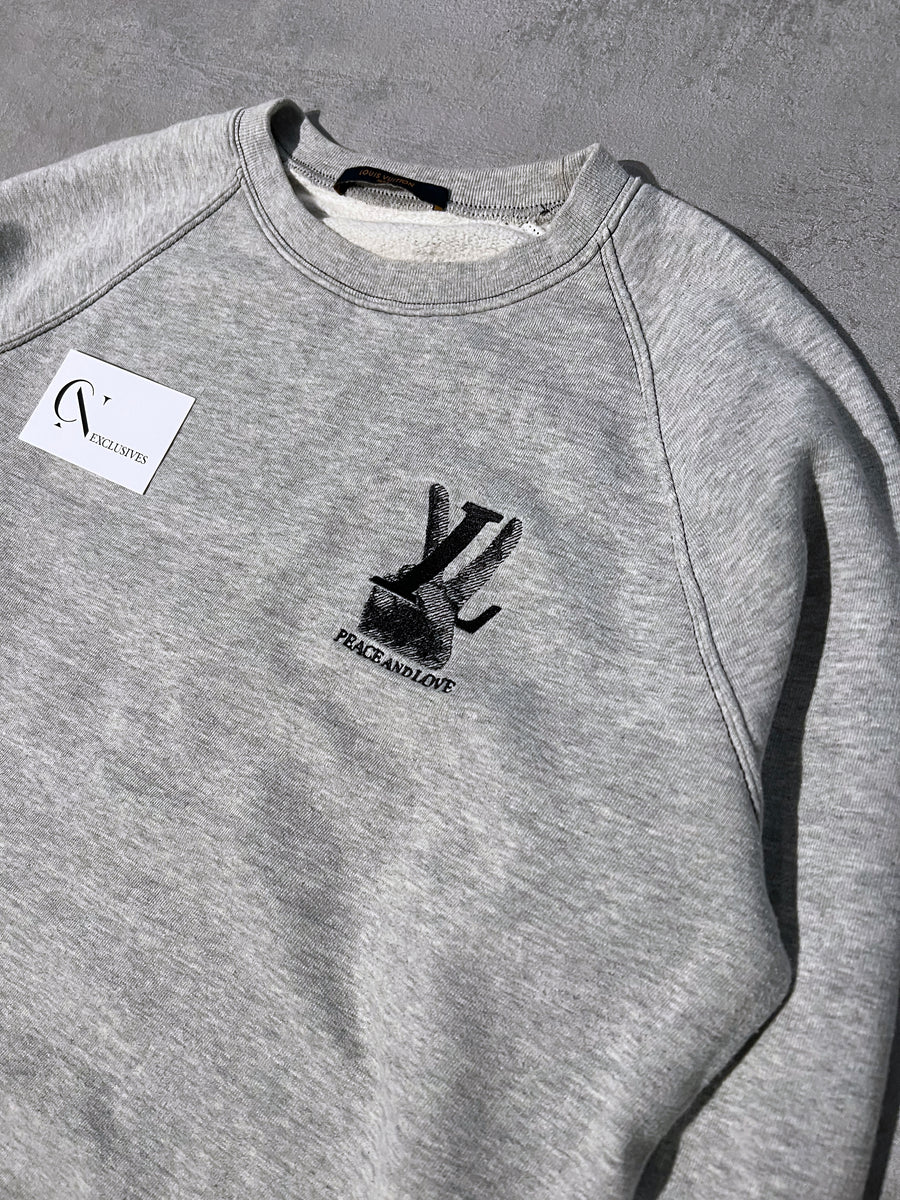 Louis Vuitton Peace & Love Grey Sweater