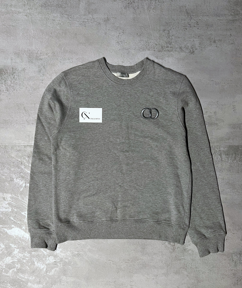 レディース DIOR CDロゴ ロングTシャツ グレー 12A 美品