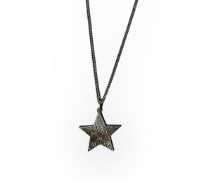 Gucci Ghost Star Necklace in Silver