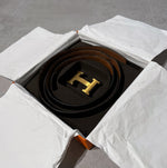 Load image into Gallery viewer, Hermes Reversible H Buckle Belt
