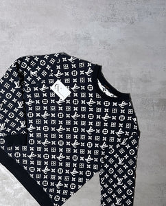 monogram jacquard sweatshirt