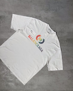 Balenciaga Rainbow Crown T-Shirt - Size M