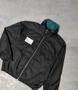 LV Windbreaker Nylon Jacket Black 