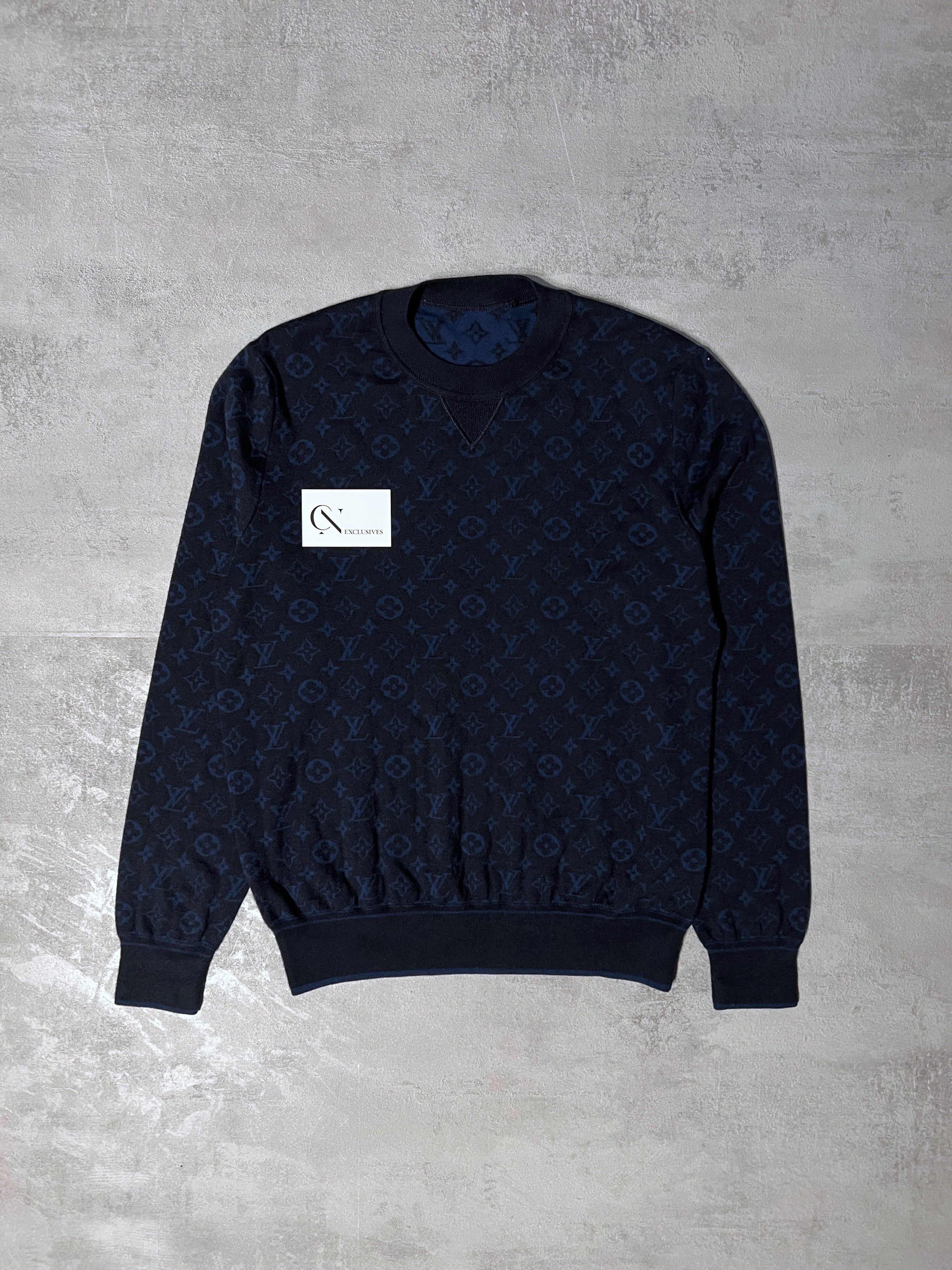 Louis Vuitton Neon Monogram Back Cashmere Sweater