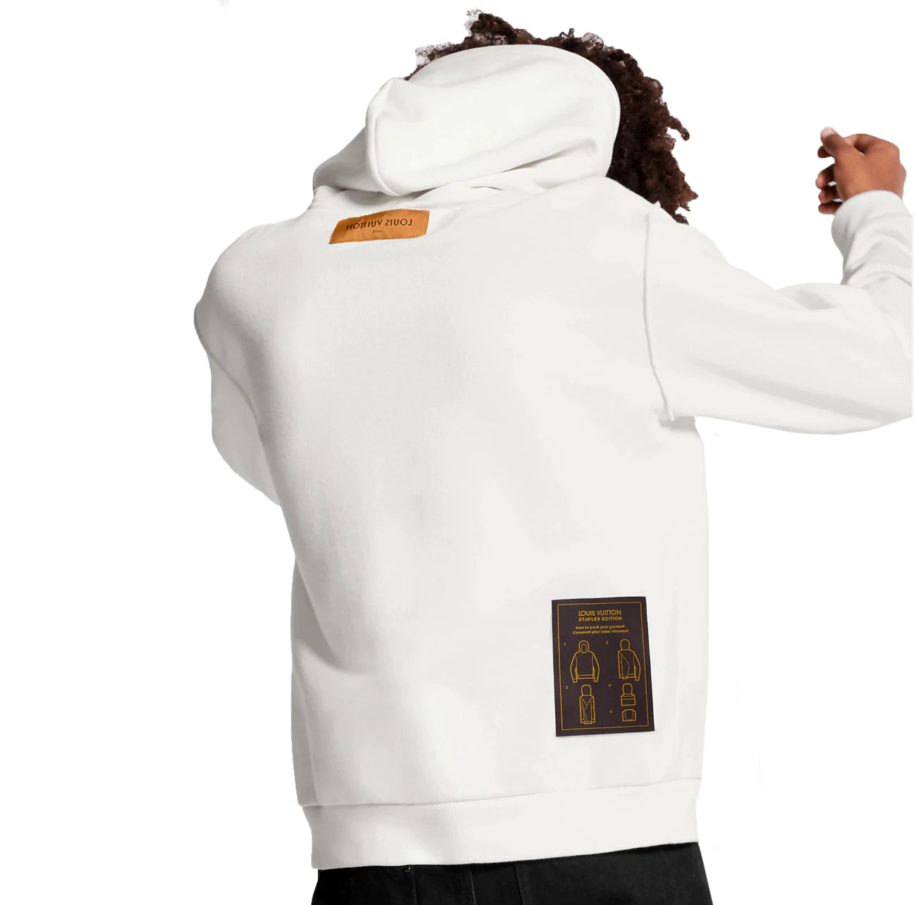 Louis Vuitton Louis Vuitton Staples Edition Inside Out Cashmere Hoodie, White, XXL Stock Required Confirmation