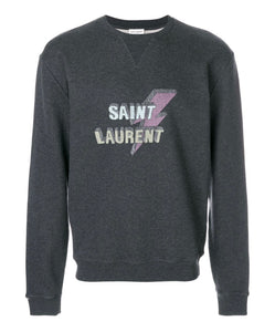 Saint Laurent Lightning Logo Sweater