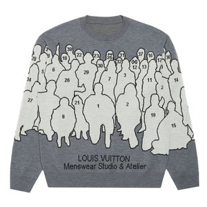 Louis Vuitton 2020 Studio Jacquard Pullover - Grey Sweaters