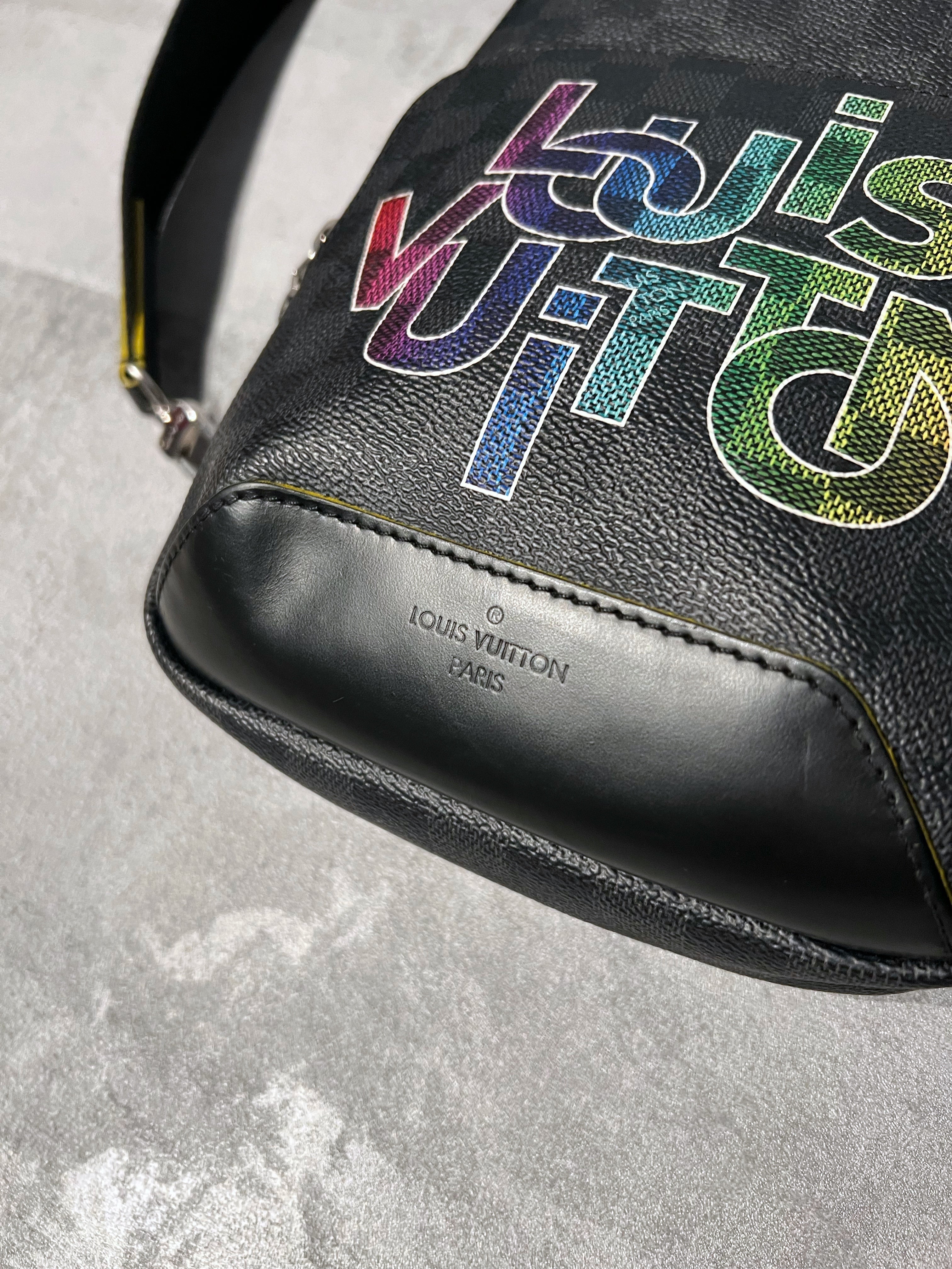 HOW TO CLEAN THE LOUIS VUITTON CANVAS AND COWHIDE LEATHER! DIY! AVENUE  SLING BAG! 