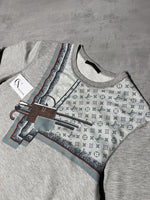 Load image into Gallery viewer, Louis Vuitton Lazer Cut Graphic Sweater
