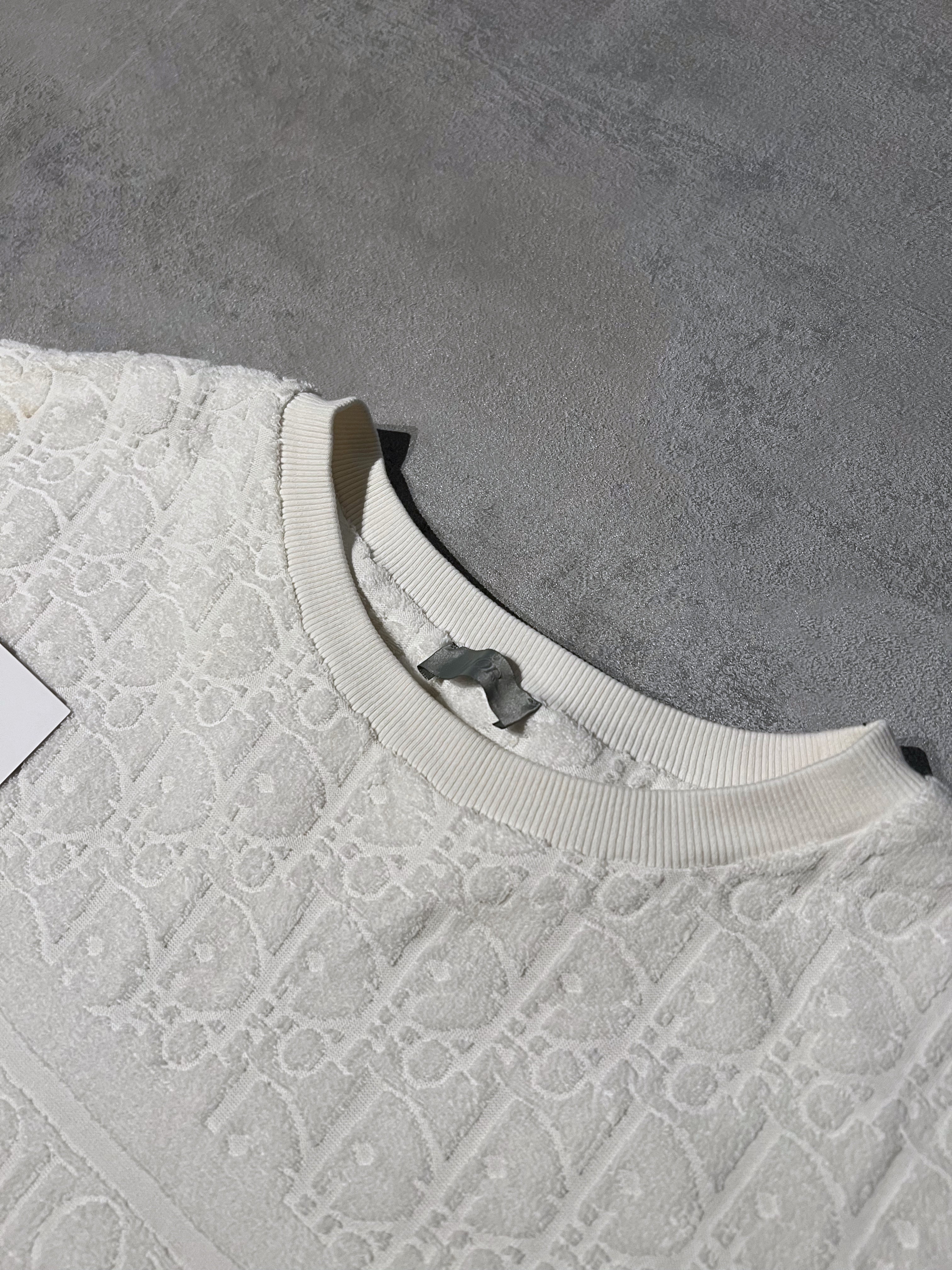 Dior Oblique Towelling T-shirt | White