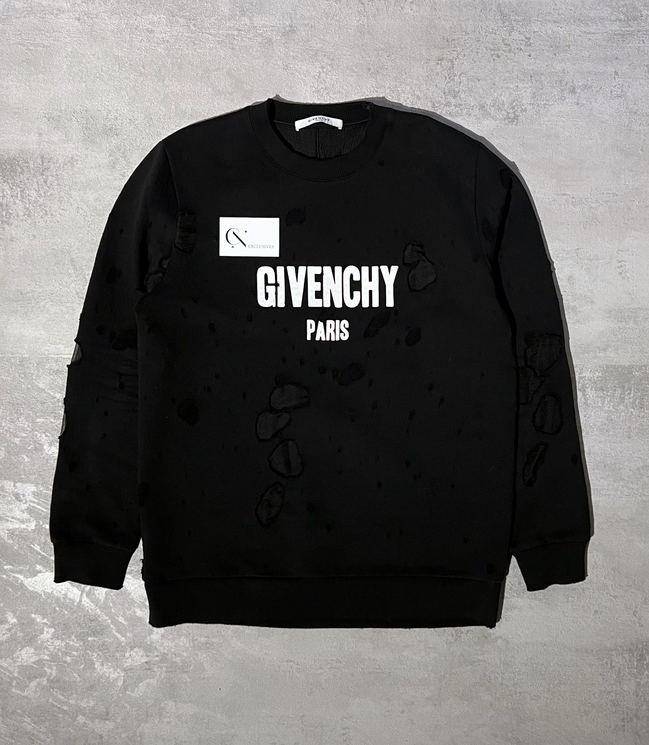 Givenchy Destroyed Logo Sweater