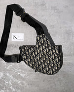 Load image into Gallery viewer, Dior Jacquard Oblique Saddle Bag
