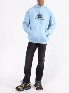 Baby blue balenciaga sales hoodie