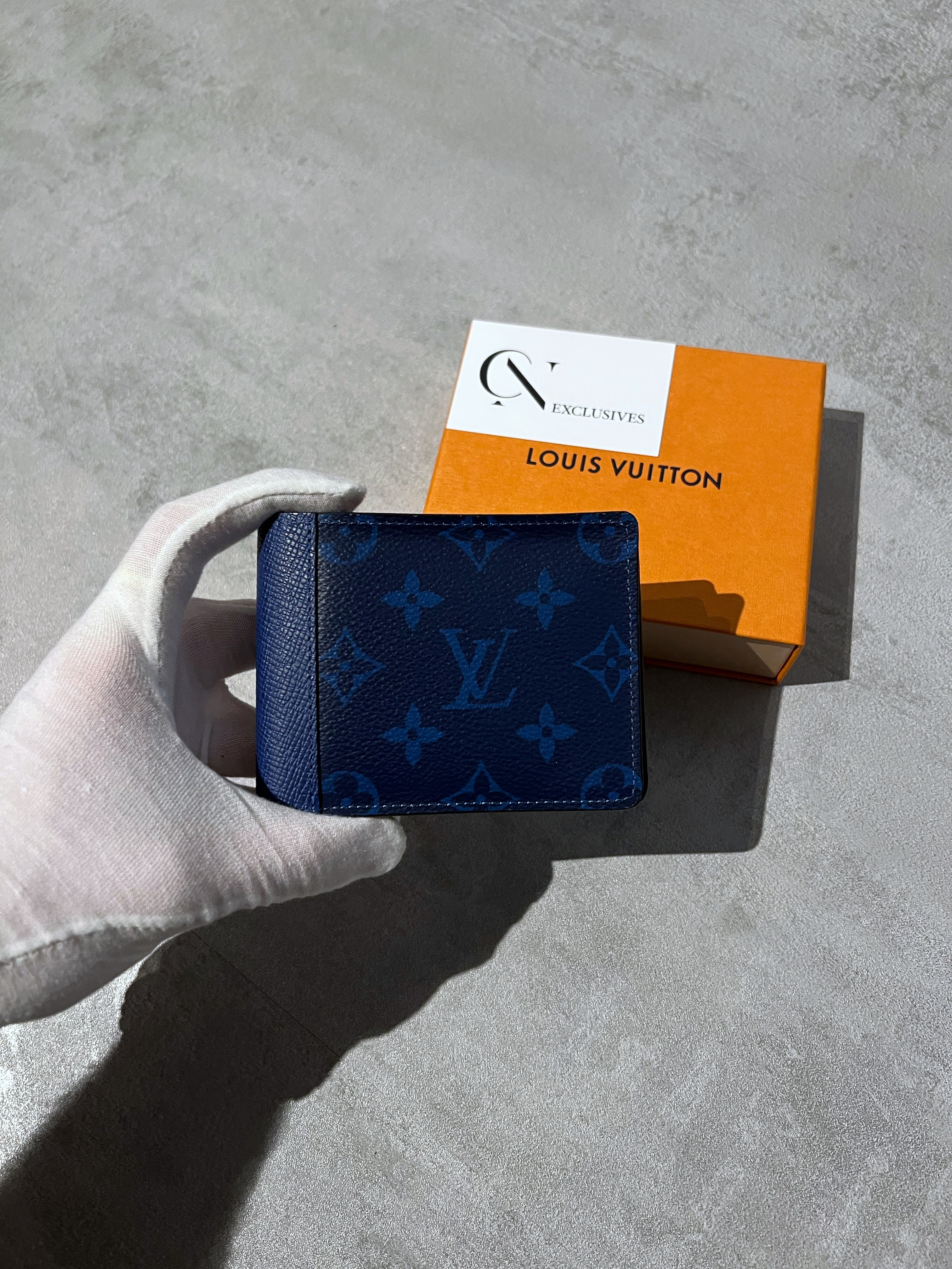 Louis Vuitton Multiple Wallet Monogram Blue in Coated Canvas - US
