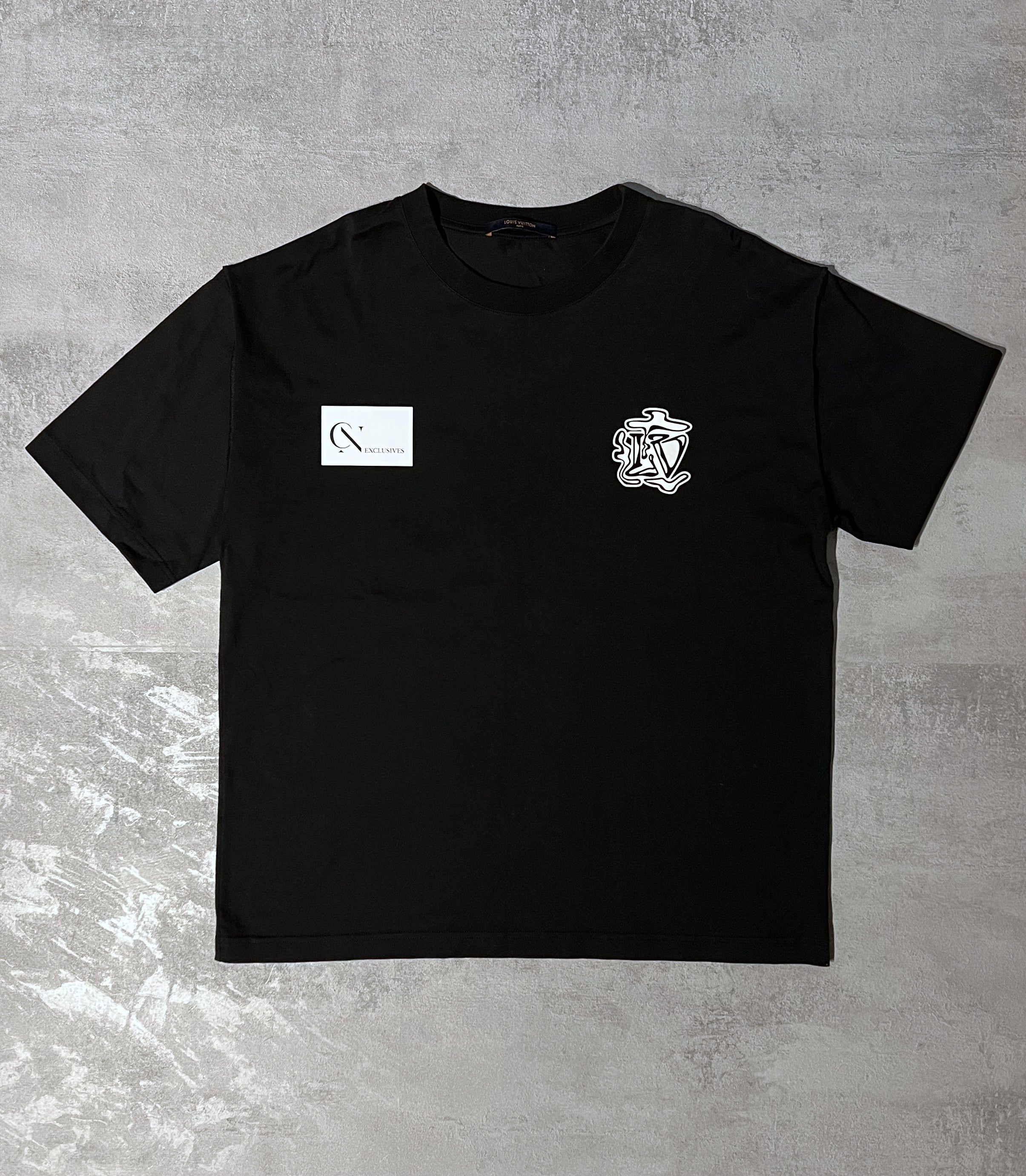 Premium Vector  Louis vuitton logo tshirt mockup in black colors