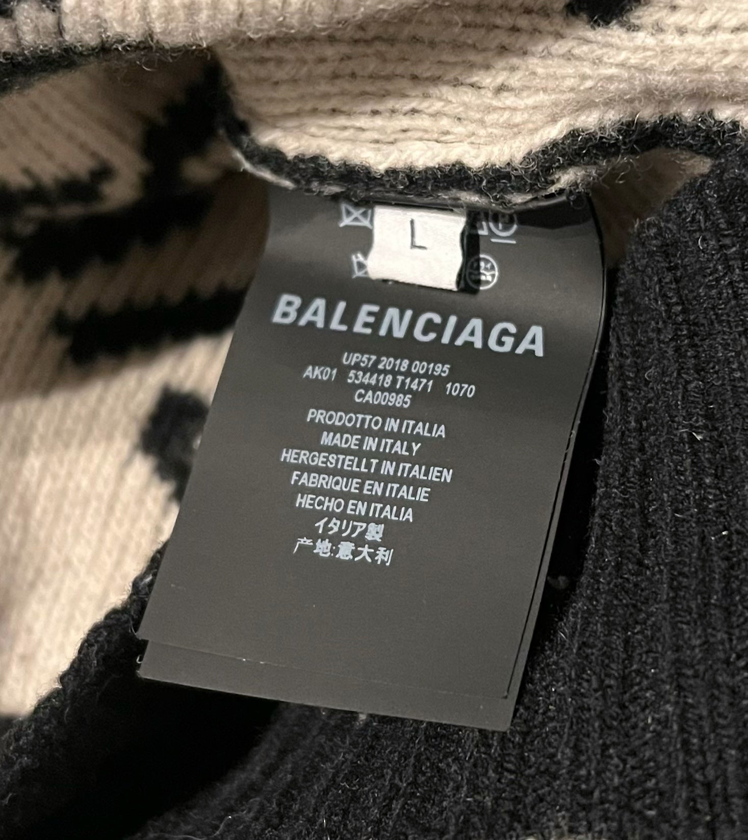 Balenciaga Allover Logo Sweater