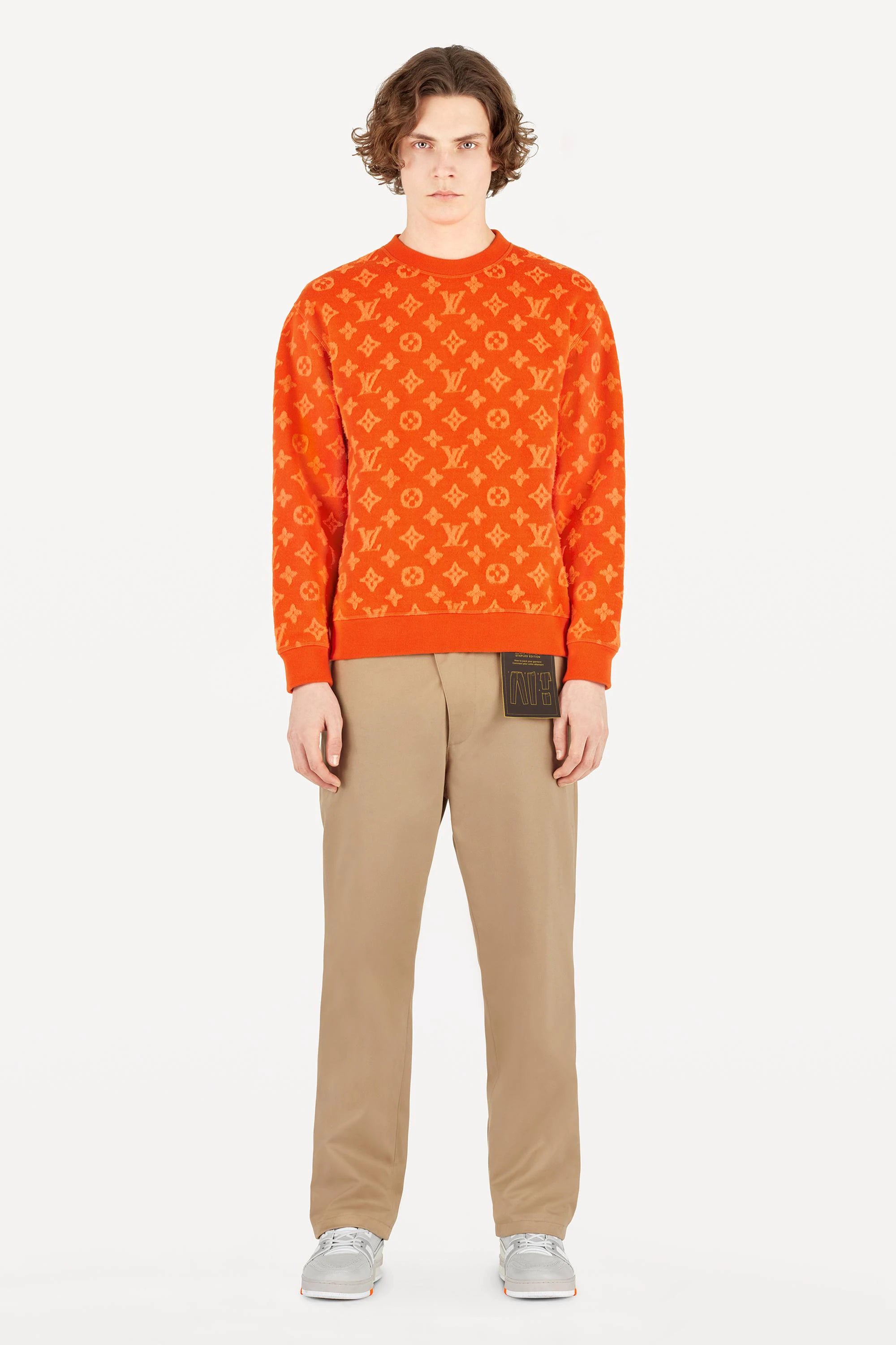 Orange louis vuitton clearance crewneck