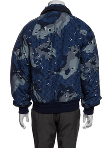 Louis Vuitton Blue Camo Padded Jacket
