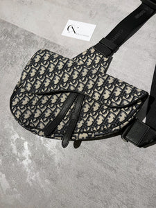 Dior Jacquard Oblique Saddle Bag