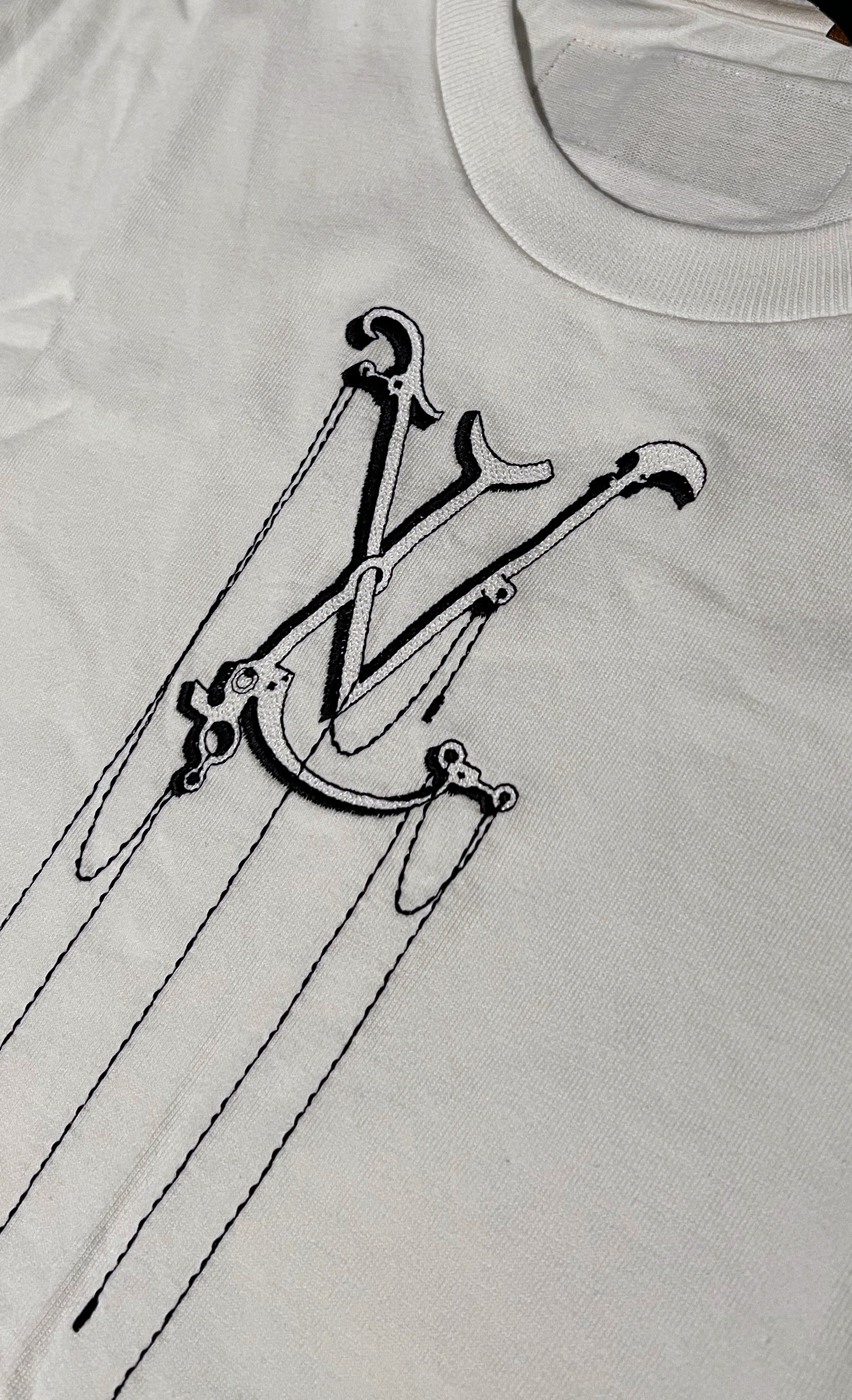 Louis Vuitton Monogram Chain Plain Cotton Short Sleeves Logo T