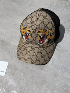 Gucci GG Supreme Tiger Baseball Cap
