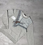 Load image into Gallery viewer, Louis Vuitton Lazer Cut Graphic Sweater
