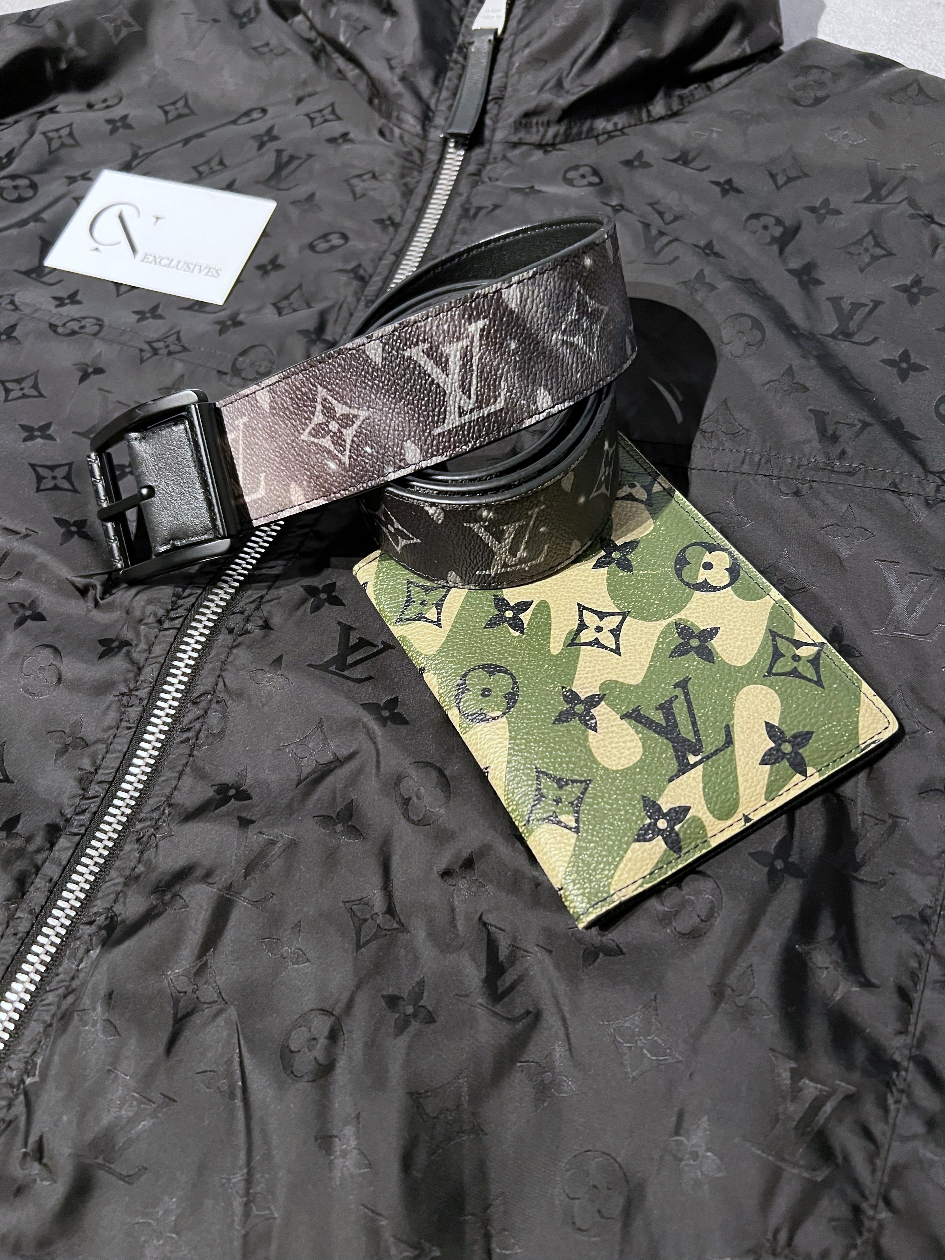 Louis Vuitton Black Monogram Reversible Windbreaker