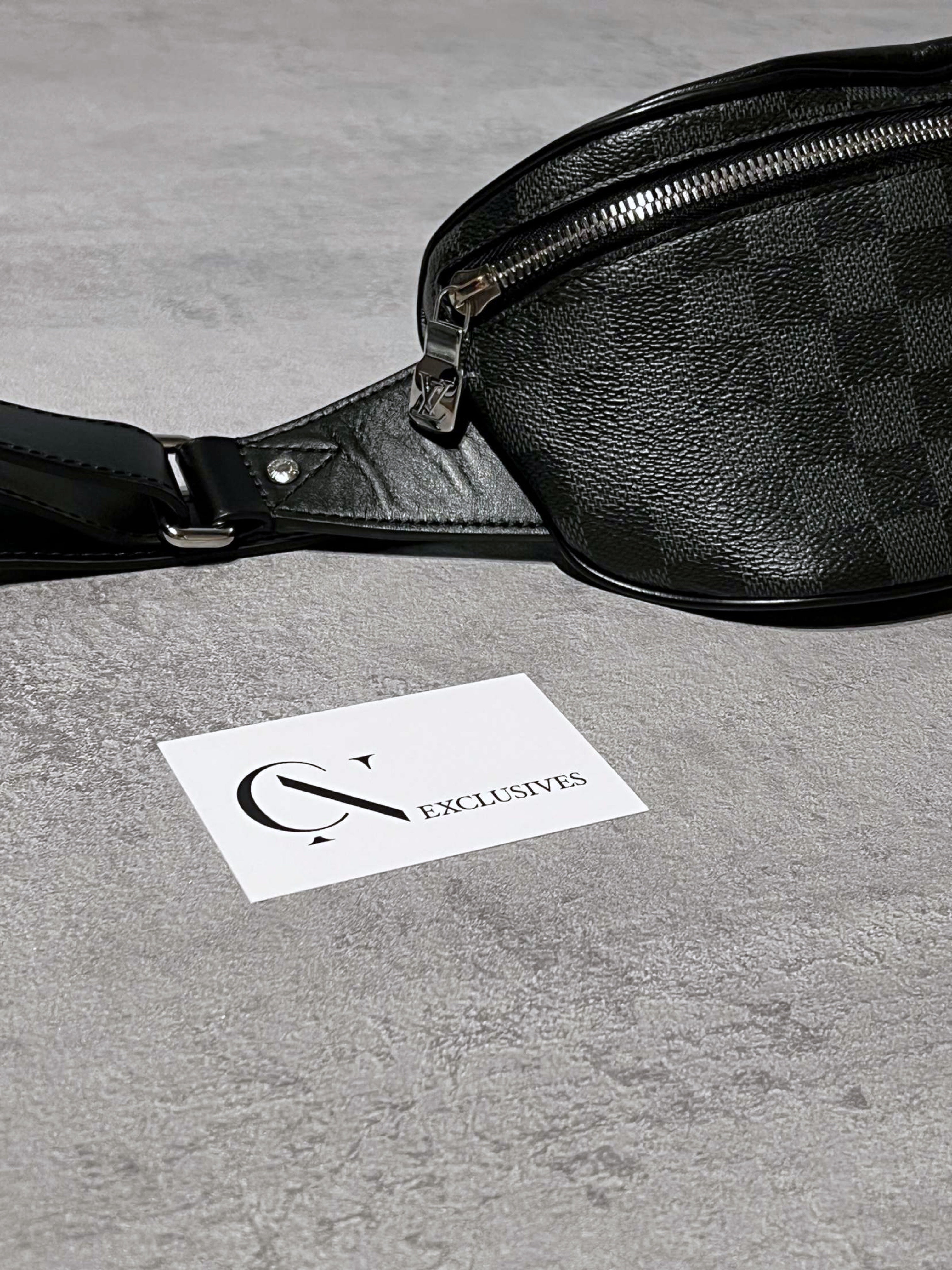 Louis+Vuitton+Campus+Bumbag+Black+Leather for sale online