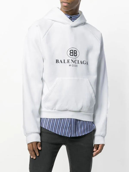 Balenciaga mode white hoodie discount