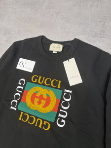 Gucci Distressed Logo Sweater