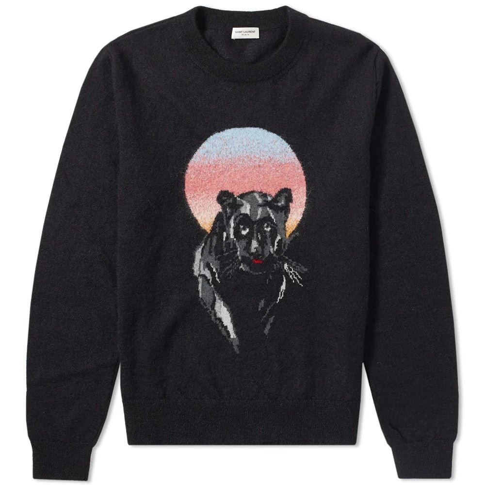 Saint Laurent Panther Knit Sweater