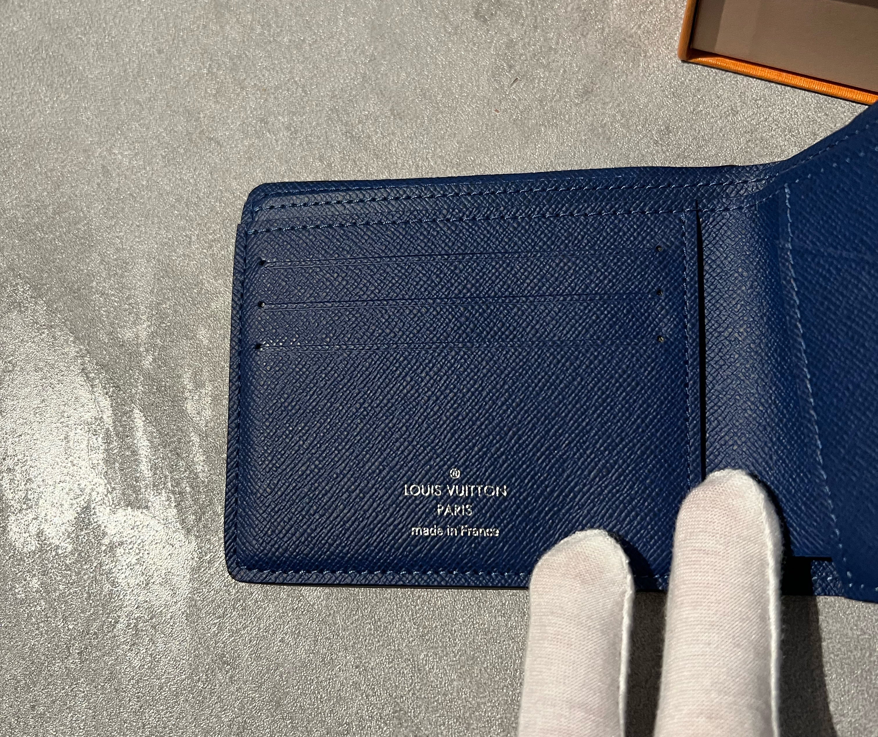 Louis Vuitton] Louis Vuitton Portofoille Brother M30502 Taiga Blue