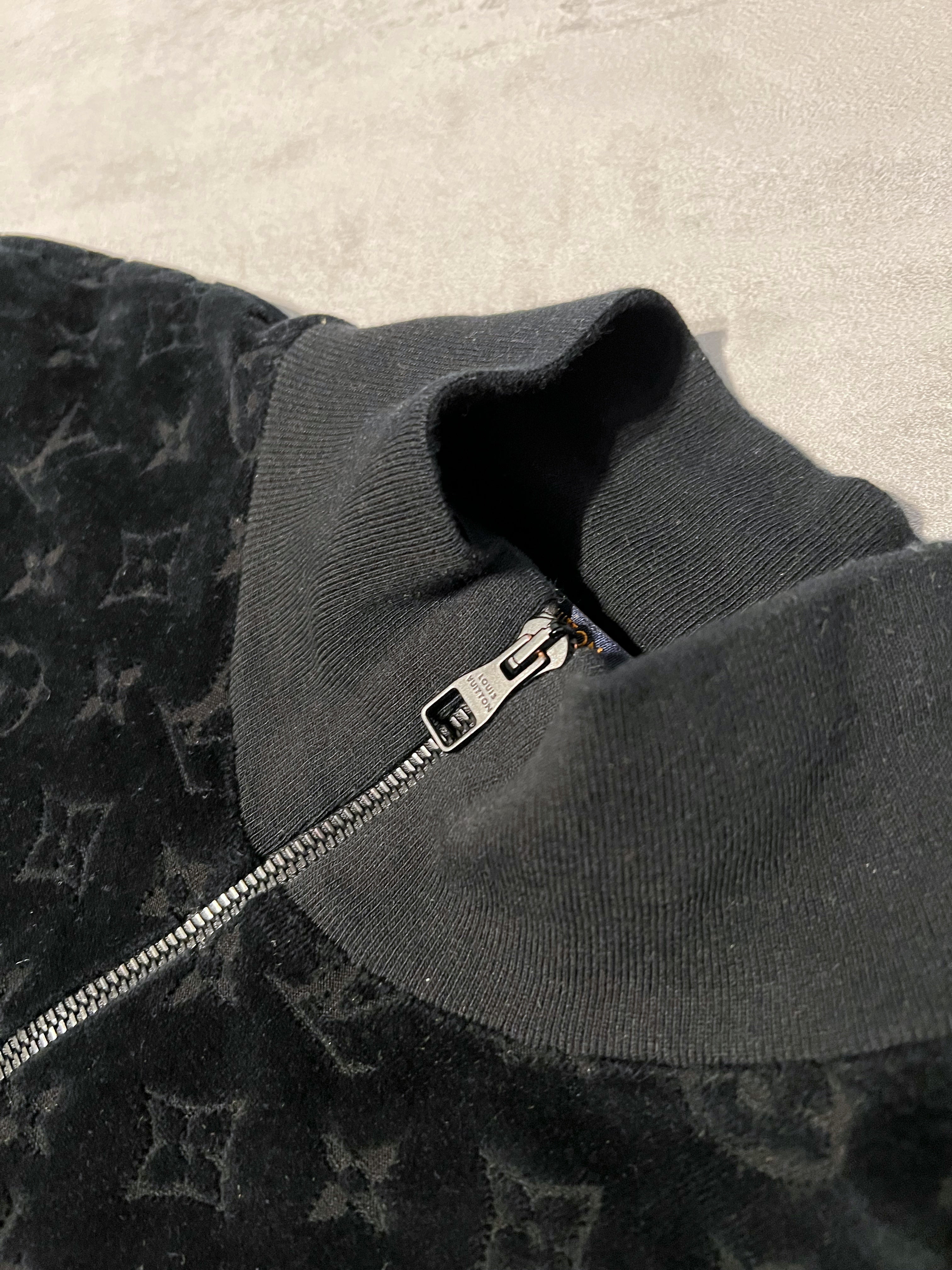 Louis Vuitton Monogram Velvet Zip Jacket