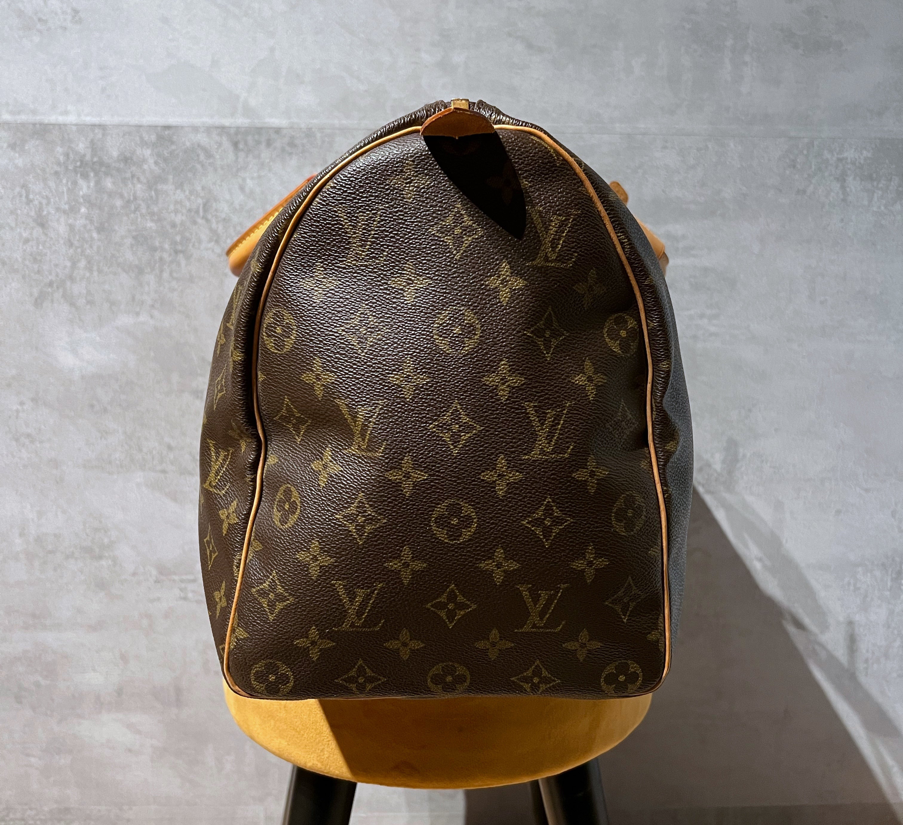Louis Vuitton LV Keepall Crafty 45 Caramel Leather ref.219677