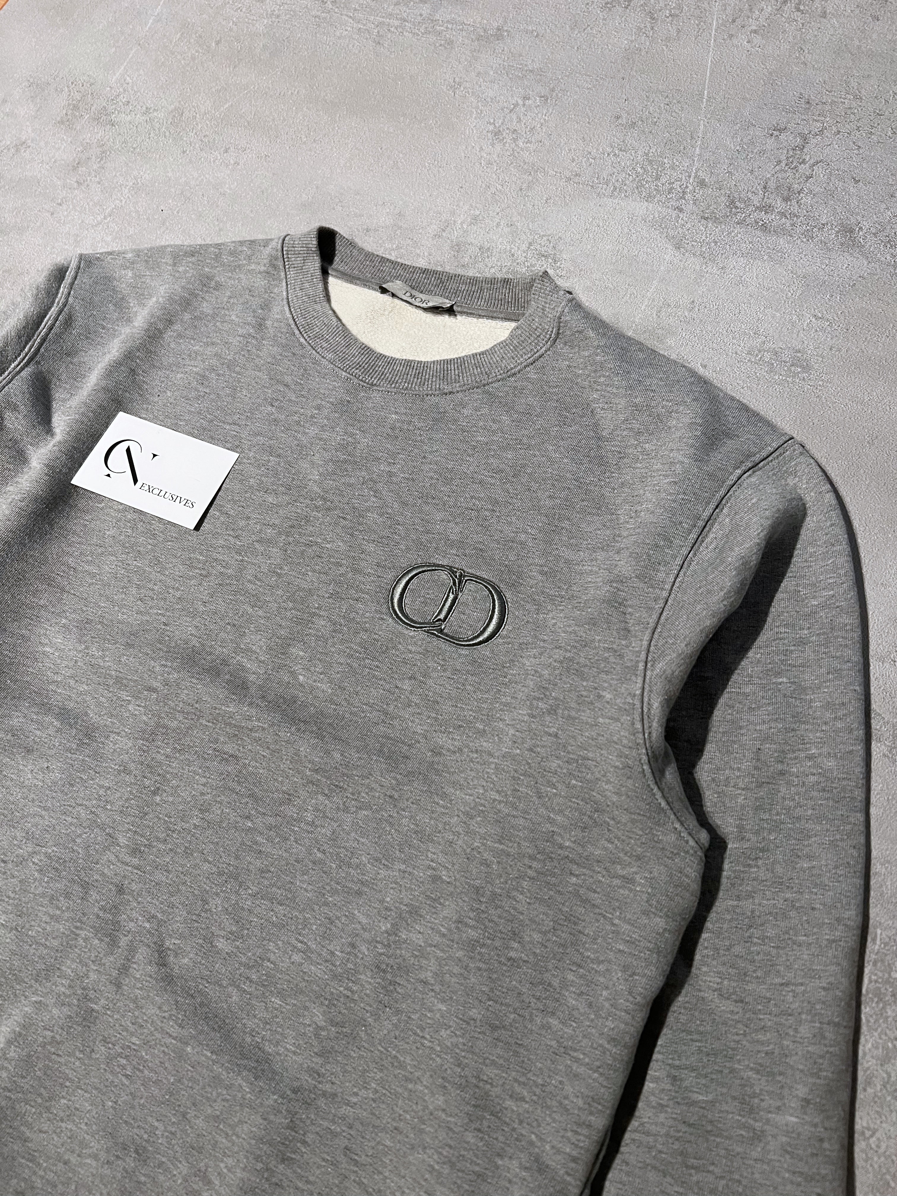 CD Icon Sweatshirt Black Cotton Fleece